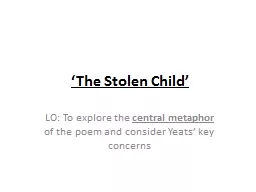 ‘The Stolen Child’