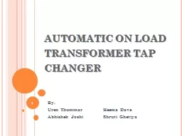 automatic on load transformer tap changer