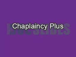 Chaplaincy Plus