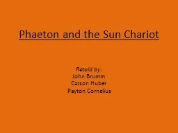 Phaeton and the Sun Chariot