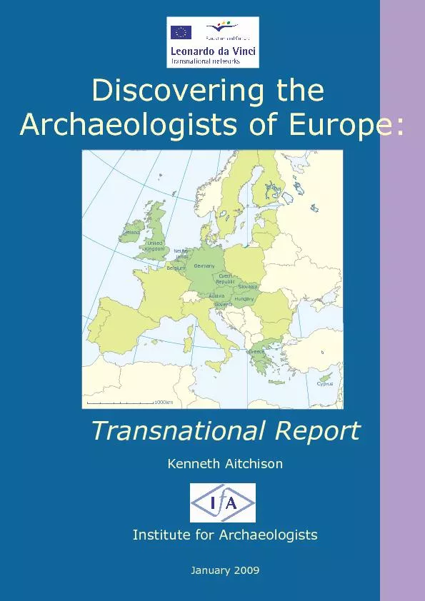 Discovering the Archaeologists of Europewww.discoveringarchaeologists.