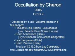 Occultation by Charon