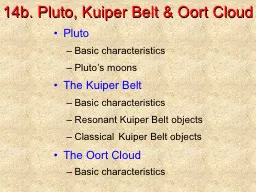 14b. Pluto, Kuiper Belt & Oort Cloud