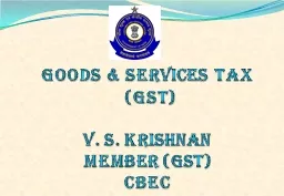 goods  & services  tax