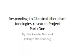 Responding to Classical Liberalism: Ideologies research Pro