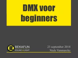 DMX voor beginners