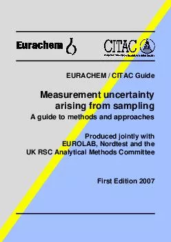 Eurachem, EUROLAB, CITAC, Nordtest and the RSC Analytical Methods Comm