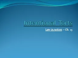 Intentional Torts
