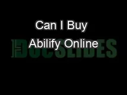 Can I Buy Abilify Online