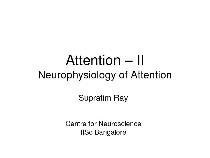 Neurophysiology of Attention