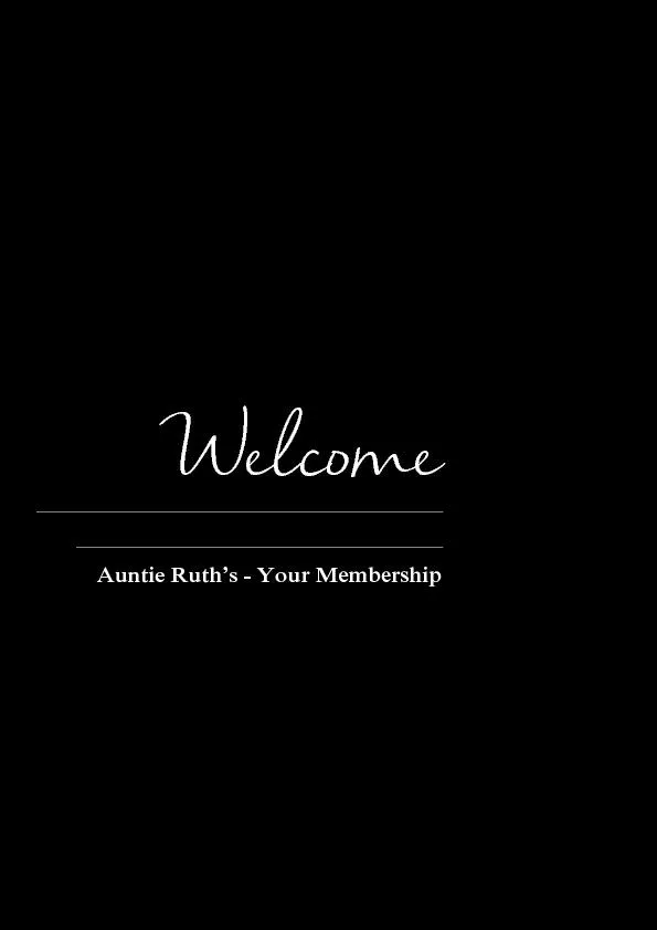 Auntie Ruth’s Your Membership