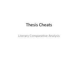Thesis Cheats
