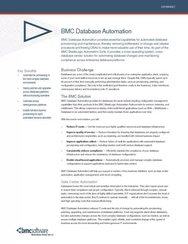 BMC Database Automation