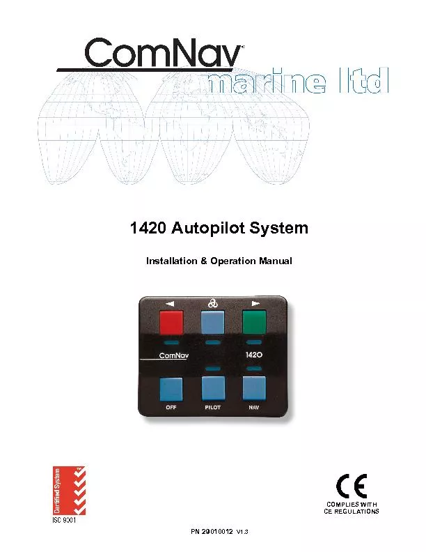 1420 Autopilot System Installation & Operation Manual