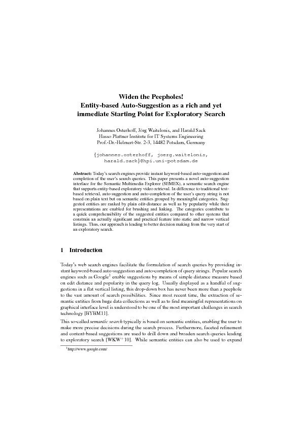 theuserqueryterms[TS10]andqueryatraditionalsearchengine,thisworkfocuss