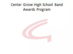Center Grove High School Band