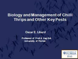 Biology and Management of