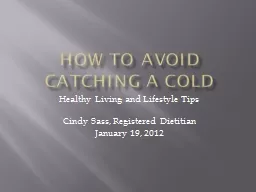 How to avoid catching a cold