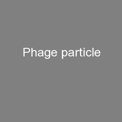 Phage particle