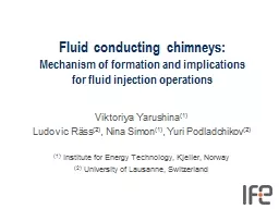 Fluid conducting chimneys: