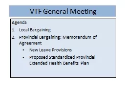 VTF General Meeting