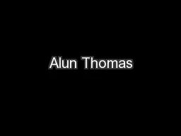 Alun Thomas