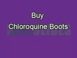 Buy Chloroquine Boots