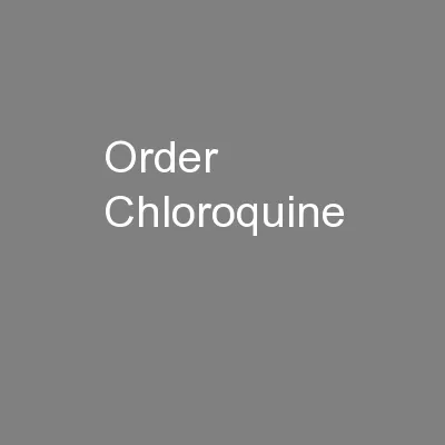 Order Chloroquine
