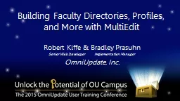 Building Faculty Directories, Profiles, and More with Multi