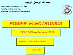 POWER  ELECTRONICS