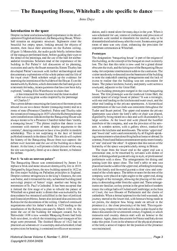 Historical Dance Volume 4, Number 1, 2004Page 3