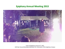 Epiphany Annual Meeting