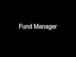 Fund Manager