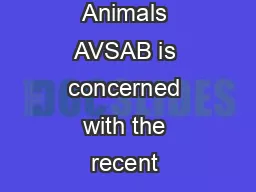 Position Statement on the Use of Dominance Theory in Behavior Modication of Animals AVSAB