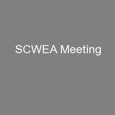 SCWEA Meeting