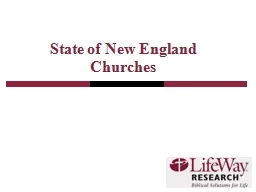 State of New England Churches