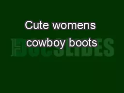 Cute womens cowboy boots
