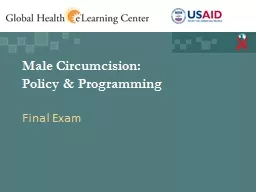 Male Circumcision: