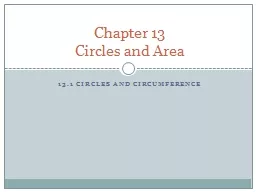 13.1 Circles and Circumference