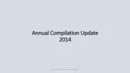 Annual Compilation