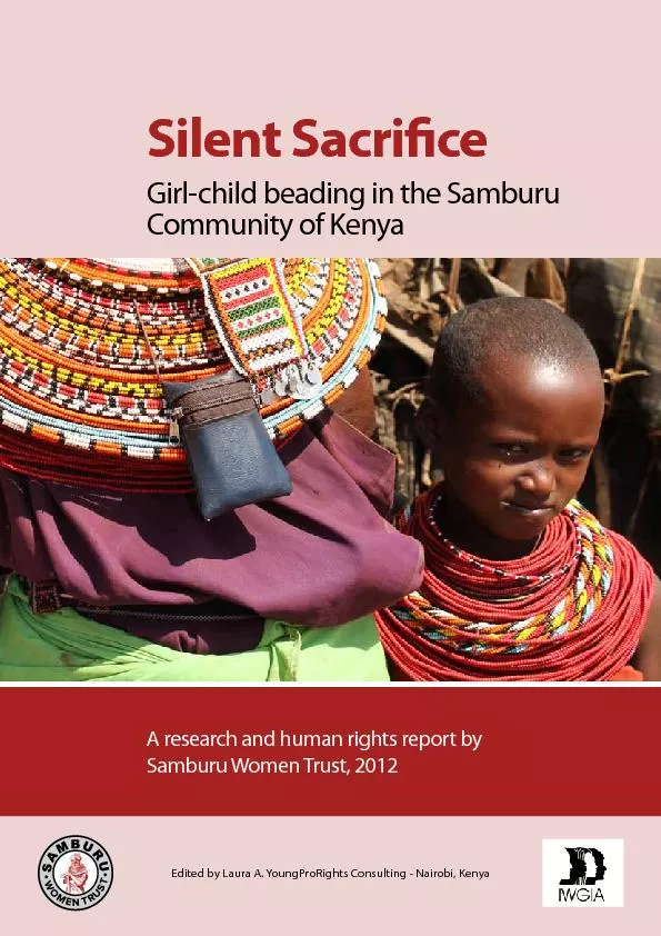 Silent SacriceGirl-child beading in the Samburu Community of KenyaA r