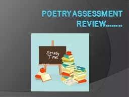 Poetry Assessment