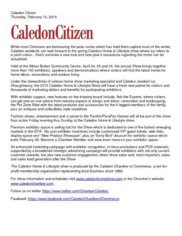 Caledon Citizen