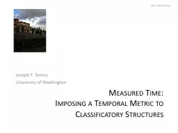 Measured Time: