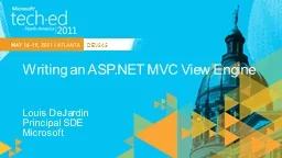 Writing an ASP.NET MVC View Engine
