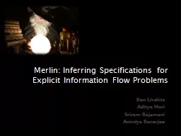Merlin: Inferring Specifications for Explicit Information F
