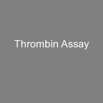 Thrombin Assay
