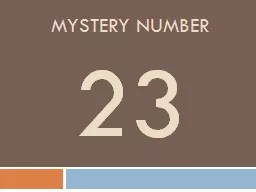 Mystery number