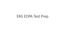 EKG EOPA Test Prep