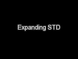 Expanding STD